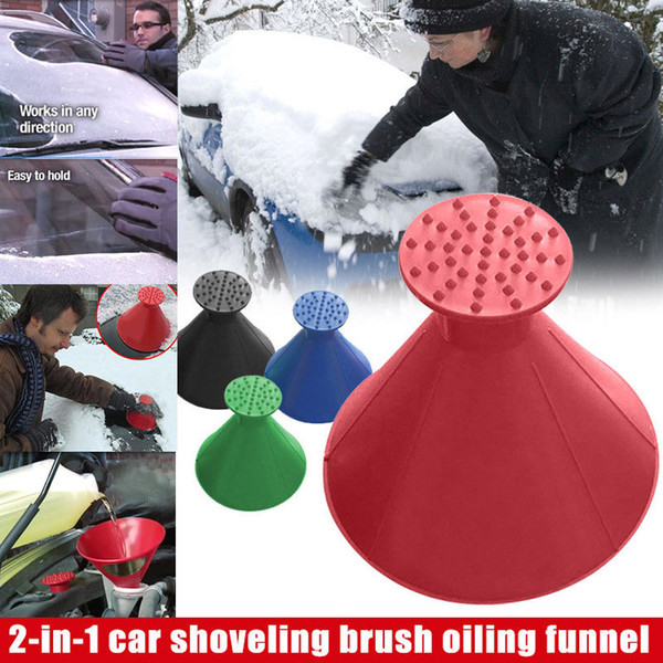 New Scrape A Round Ice Scraper Car Windshield Snow Scraper Cone Shaped Ice Scrapers Simple And Easy To Get Snow Off Your Car MMA1112 40pcs