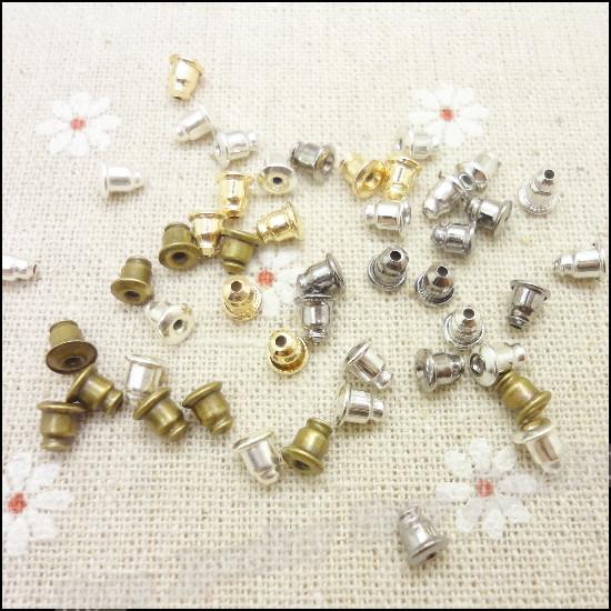 Free shipping Mix 1500 pcs/lot Fashion Iron Bullet Shaped Earring Findings Accessories Fit Charms Earring DIY