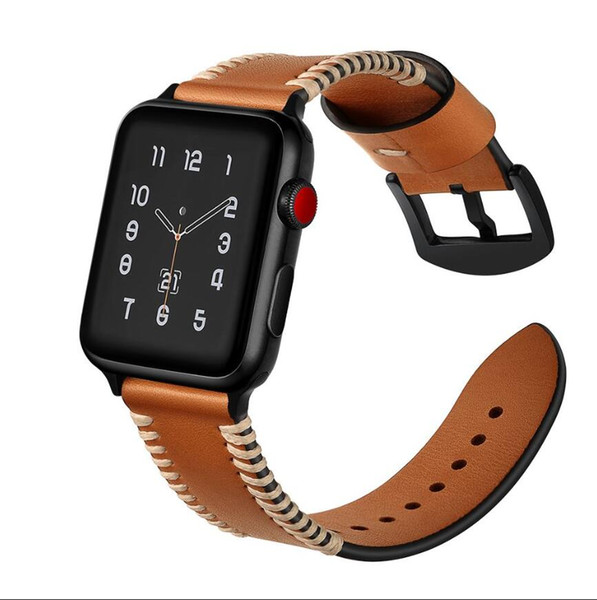 iwatch band 1/2/3 42mm 38mm vegetable tanned leather strap top quality strap for apple watch