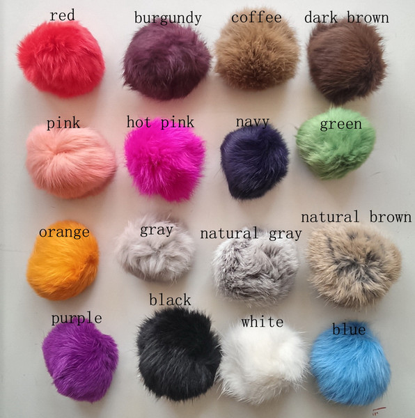 10CM natural brown colour rabbit fur pom poms garments accessories shoes & accessories hat accessory, 50pcs/set, free shipping