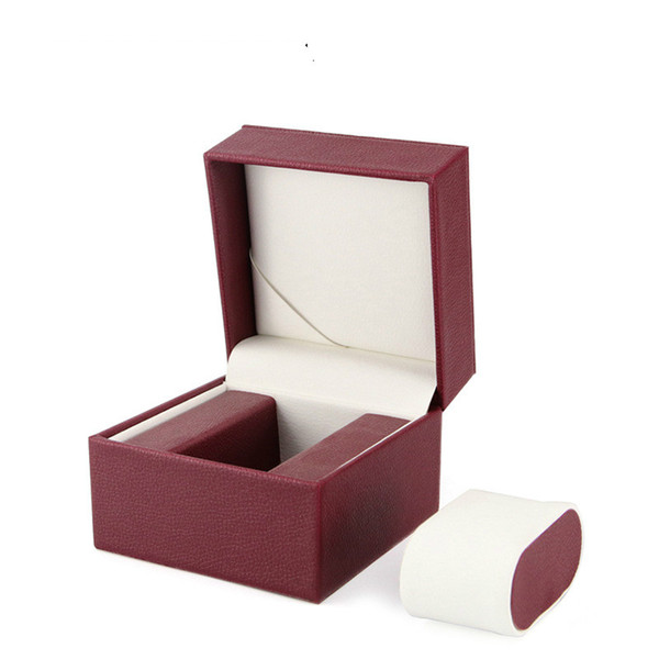 Spot Litchi Watch Box Pu Leather Watch Line Sheet Flip Watch Receiving Display Jewelry Packaging Box