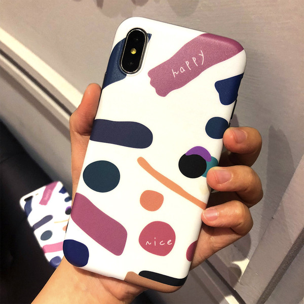 Colourful Geometric Graffiti in Literature and Art HUAWEI Mobile Shell Painting Euro-American Inspiration Wind iphonexs Female Applicable