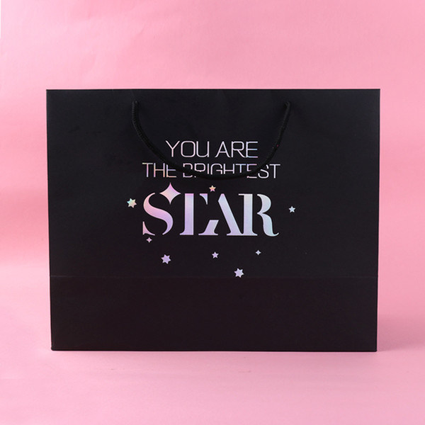 Spot Wholesale European Star Wedding Tote Gift Bag Clothing Paper Birthday Gift Bag