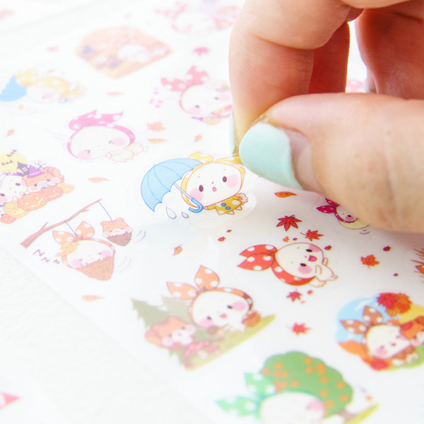 2019 Joylong Kawaii Stickers Scrapbooking Cute Animal Kids Sticker Pack DIY Toys For Children Pusheen Diary Decoration Decorative sticker