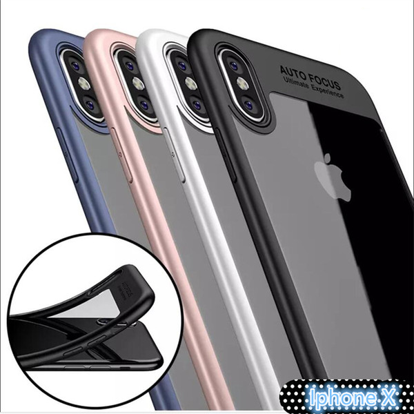 For iPhone 8 Plus iPhone X Phone Case Back Cover Case TPU Clear Shockproof Case Phone Protector for Iphone 8