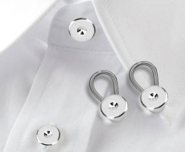 Collar Neck Extender/Wonder Button for 1/2 Size Expansion of Men Dress Shirts