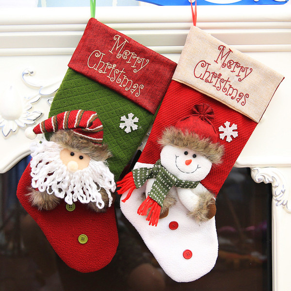 Hot Sale and Brand New Christmas Decorations Christmas Stockings Children's Gift Christmas Stockings Shopping Mall Home Gifts