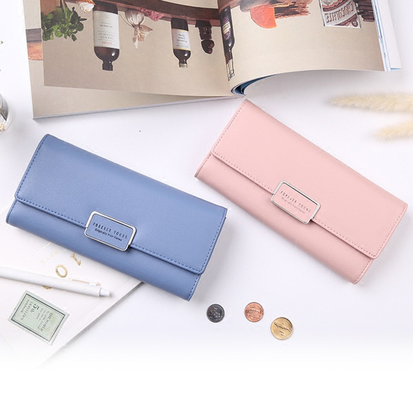 Brand New Multi-functional Button South Korean Style Purse For Female Students With a Three-fold Beatiful Wallet Capacity