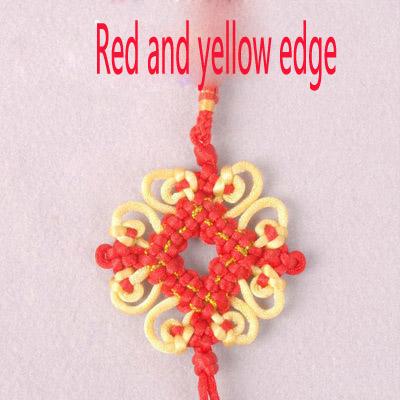 Hand knitted with Chinese characteristics, No. 6 hollow knot trumpet, Chinese knot plate, long knot Decoration pendant, gift.