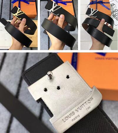 men's Famous Brand Cowhide leather belt Luxury fashion casual belt smooth buckle Waistband trend men high quality belts given as a gift