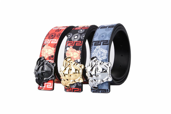 Brand best new listing belt Solid Buckle printing casual Color belts for men and women fashion strap Jeans Trend belt gift wholesale