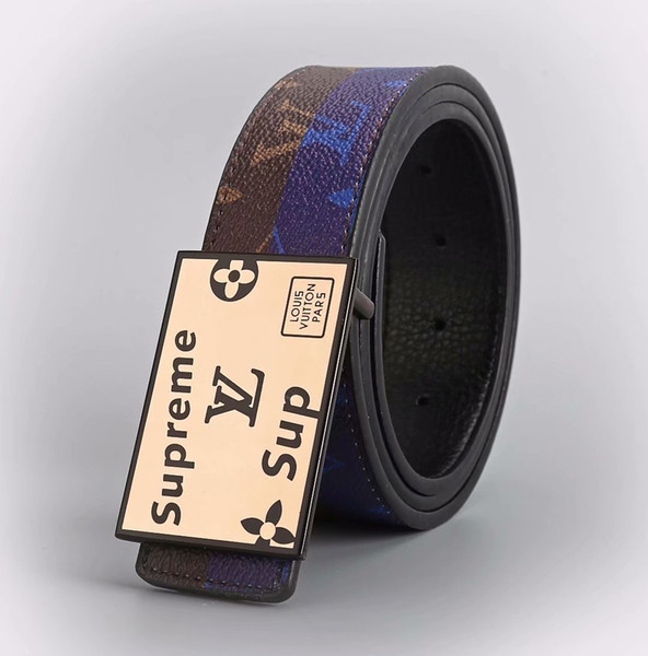 19 Multi-color belt men's leather automatic buckle Korean version of casual business belt belt men's leather a simple youth tide