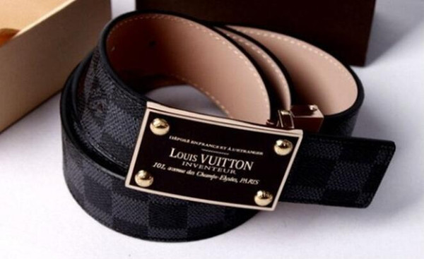 Find Similar 10 Mens fashion Belt 2018 New Designer Automatic Buckle Cowhide Leather men's belt 105cm-125cm Luxury Business belts for male