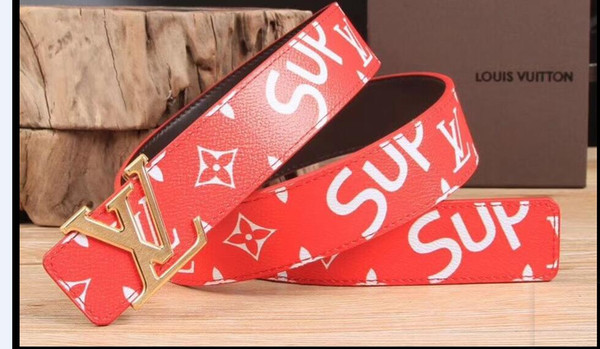 High quality FD Cartoon monster leather fashion Smooth pattern picture Belts designer Belt Men and women brand Belt