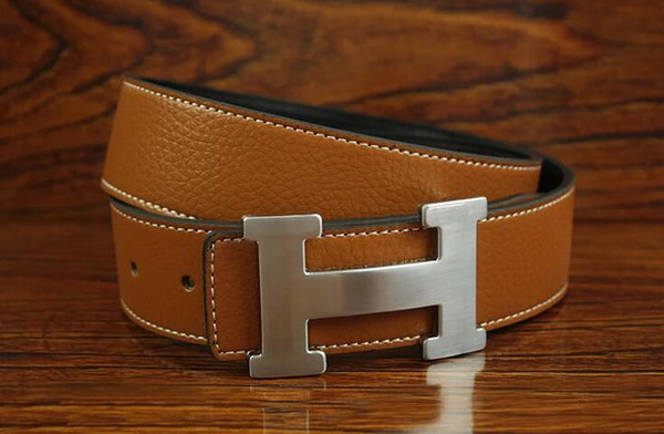 3860 Design Belt Men and Women Fashion Belts Genuine Leather Luxury Belt Brand Waist Belts Gold Silver Black buckle 110-125cm