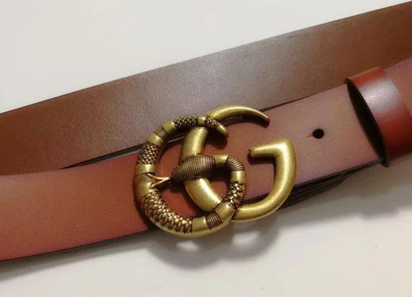 2019New model fashion luxury belts pin buckle cow genuine leather gold buckle belts for men high quality mens belt free shippingll