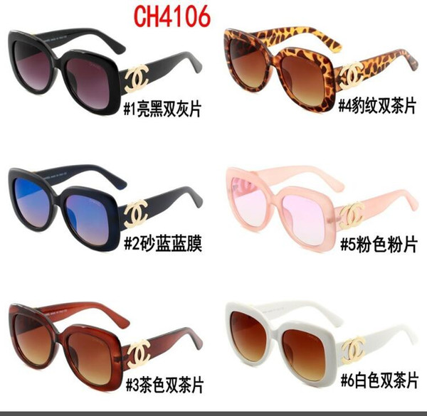 2019 hot luxury sunglasses women original brand designer fashion sunglasses UV400 protective sports retro sunglasses ~CH4106