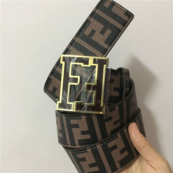 fashion classic brand men's leather belt soft leather printing belt fashion men's and women's leisure belt brand smooth buckle bel