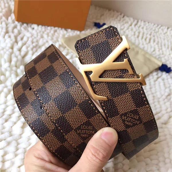 Big large buckle genuine leather belt designer belts men women high quality new mens belts luxury belt wish in box