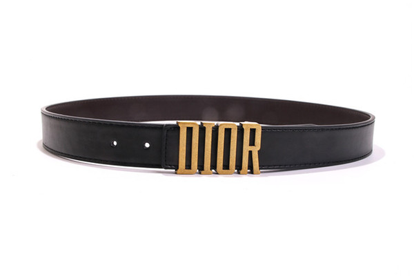 2019 soft real cow belt high quality bright patent leather belt fashion brass buckle retro belt