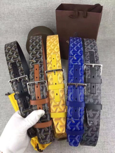 2017 + designer belt large genuine leather belt designer belts men women high quality new G mens belts luxury brand belt with box