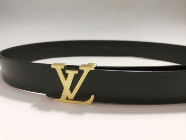 2018 hot L Buckle Design Belts for Men Women Fashion belt Smooth buckle Belts Genuine Leather Luxury Belt Brand Waist Belt free shipping