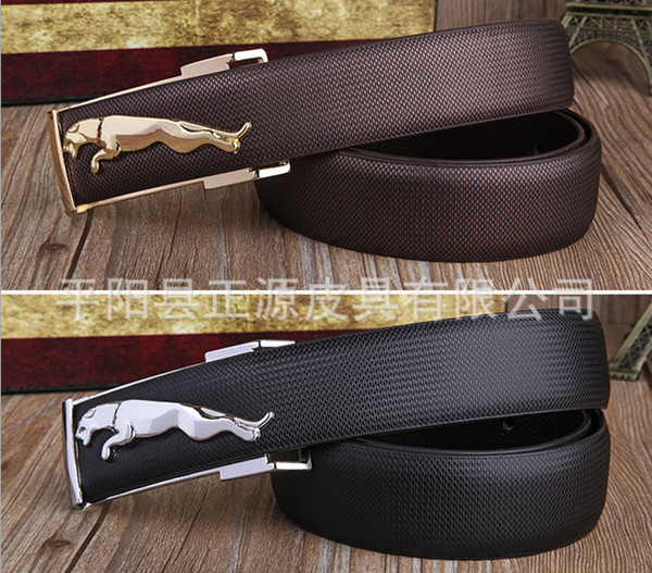 2018 Fashion Wholesale-Factory direct wholesale leather jaguar belt leopard belt gogo agio