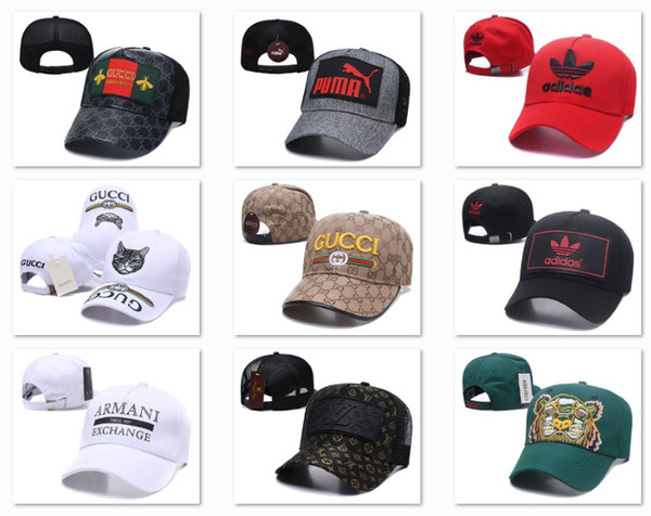 Embroidered Cat Caps Adjustable Baseball Hats Cheap Golf Ball Caps Men La Hats Bone Polo Hat Authentic Snap back Casquettes Sun hat DF9G18