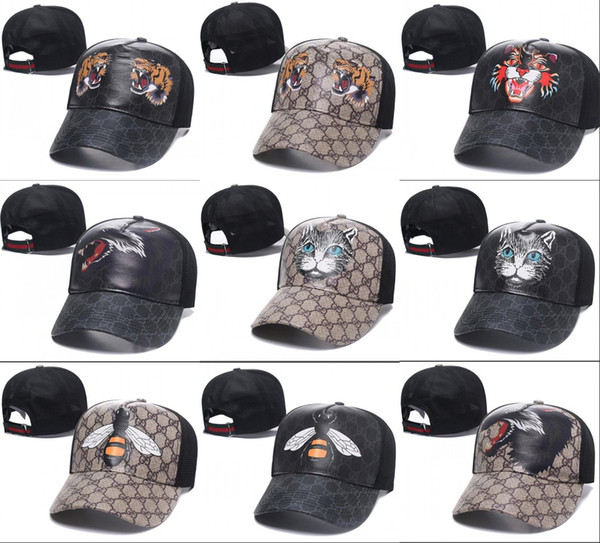 New luxury Baseball Caps Men Women sun Mesh Golf Cap Snake Bee Design Fashion Casual Hat High Quality Snapback Hats gorras Daddy Caps