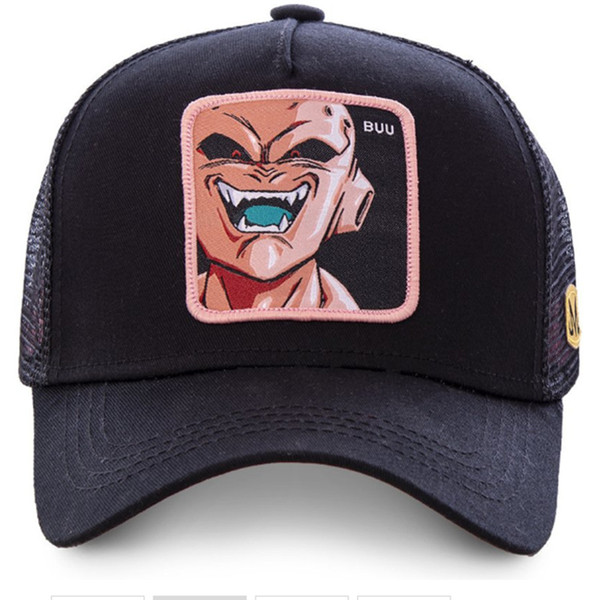 High Quality Ball Z Majin Buu Snapback Cap Cotton Baseball Cap For Men Women Hip Hop Dad Hat golf caps Bone Garros
