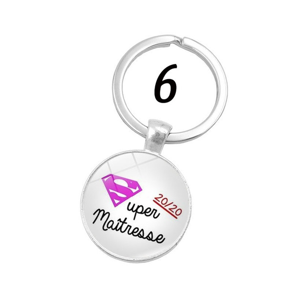 2019 new Newest Super Maitresse Glass Cabochon Je Suis Une Mamie Qui Dechiiire Pendant Keychain Fashion Bag Car Key Chain Ring Holder Charms