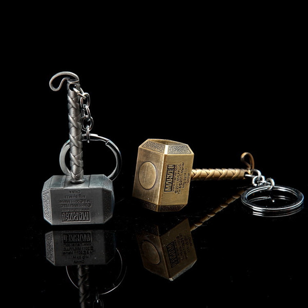 The Avengers Captain America Keychain Thor Hammer KeyChain Ring Key ring Fashion Accessories party gift HJ251