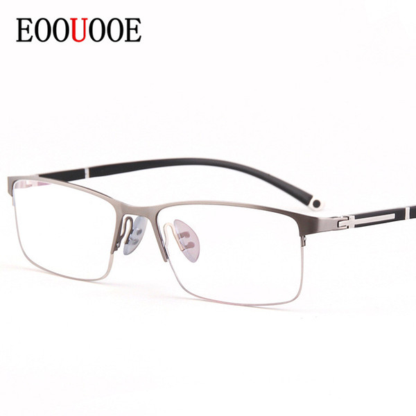 2019 Men Metal Half Frame Optical Glasses Spectacles Oculos Monturas De Lentes Hombre Eyewear Glasses Gafas Prescription