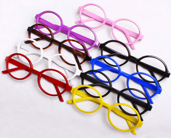 New Arrival Baby Glasses Frame Kids Decorative Glasses Children Arale Eyeglasses No Lens Lovely Round Plastic Frame