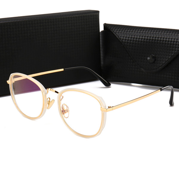 New Retro Optical Glasses 1718106 Famous Designer Men Women Popular Oval Sunglasses High Quality Metal Frame Fashion Party Decor Sunglasses