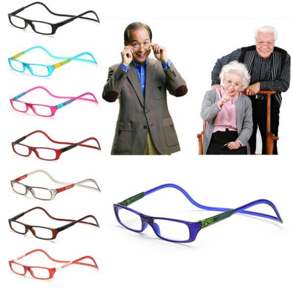 Upgraded Unisex Magnet Reading Glasses Magnet Reading Glasses Adjustable Hanging Neck Presbyopic Glasses Unisex Free Shipping