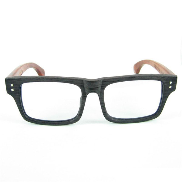Good Quality Real Rosewood Optical Frame Acetate Frame Wood Temples Sunglasses Frame With LOGO Eyeglasses With Clear Lenses Original Box