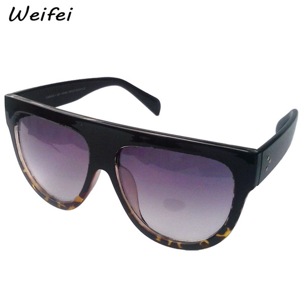 New 2016 Famous Designers C*line Brands Sunglasses Men Flat Top Smiley line Audrey CL41026 fashion women glasses lunettes de soleil