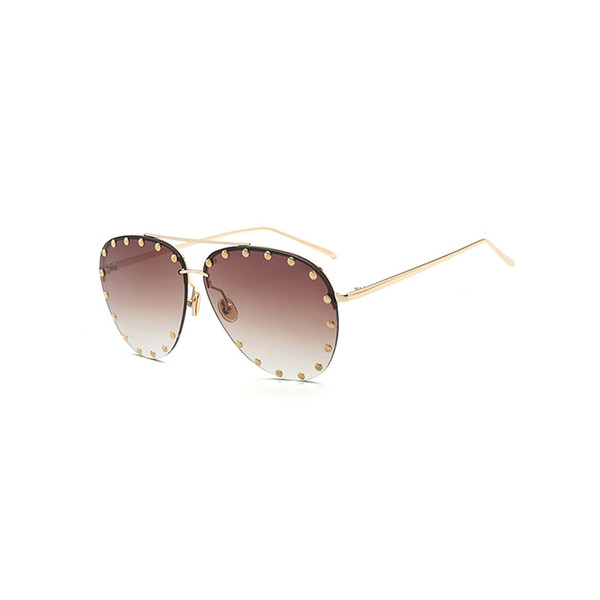Luxury Sunglasses Women Brand Designer Retro Vintage Fashion Aviator Glasses for Women Men Oculos De Sol Shades 17071