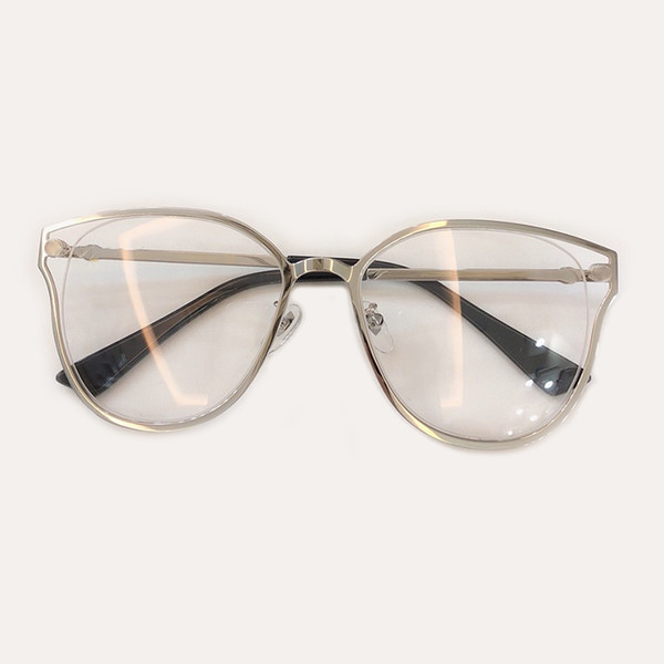 New Woman Cat Eye Glasses Frame 2019 Alloy Frame eyeglass Retro Hollow Out Eyeglasses Designer Glasses Frames