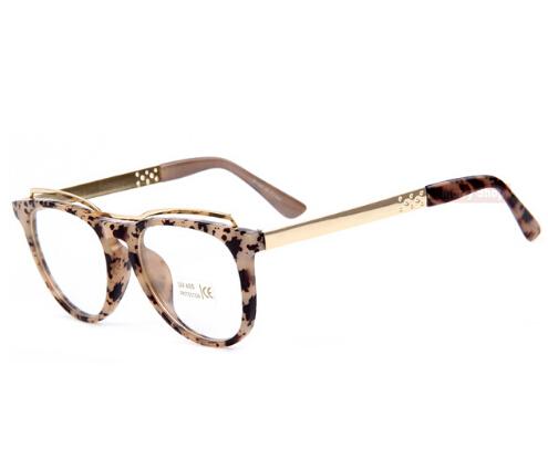 Glasses Luxury Frame Women Cat's Eye Glasses Frame Brand Designer Frames Print Frame Women Eyeglasses Frames High quality