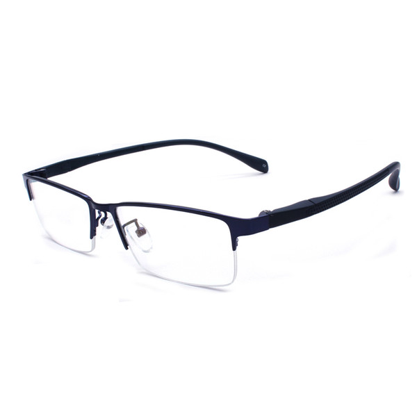HOTOCHKI New Arrival Male Optical Eyeglasses Business Semi-rim Eye Glasses Frames Alloy Half Frame Men Metal Prescription