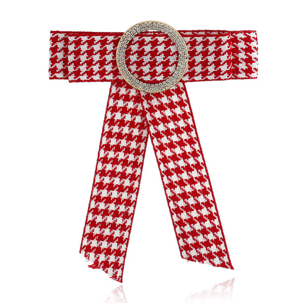 Restaurant hotel front desk tie versatile fashion bow plaid bow tie dance party accessories