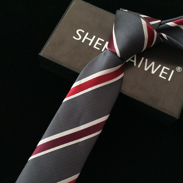 SHENNAIWEI 2017 hot sale 6cm neck ties for men 6 cm wedding accessories slim fashionable neckties man Party Business Formal lot