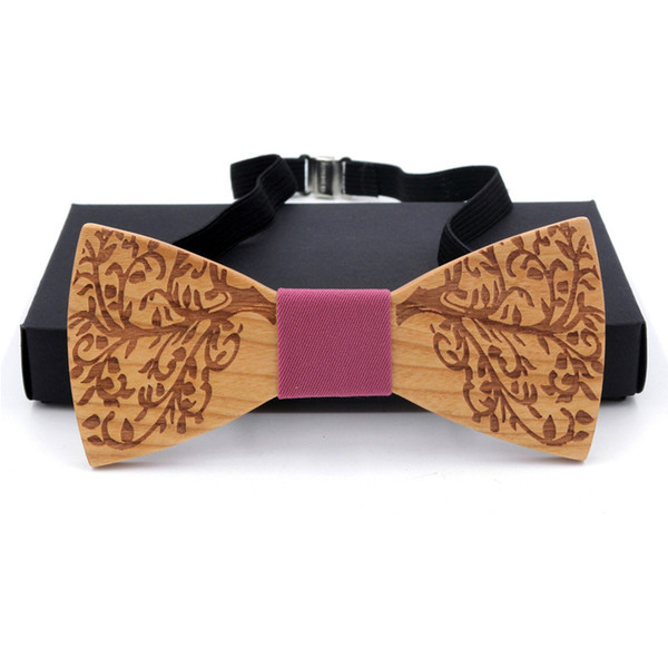 Novelty Wooden Bow Tie Mens Wedding Party Fashion Men Accessories Butterfly Wood Bowtie 3D Handmade Wood Bow tie Gravata Corbata