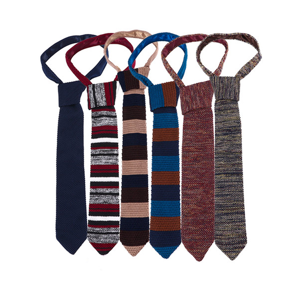 New Fashion Brand Male Knit Tie Skinny Knitted Unique Design Men Ties For Male Charm Fashion Shirt Accessories