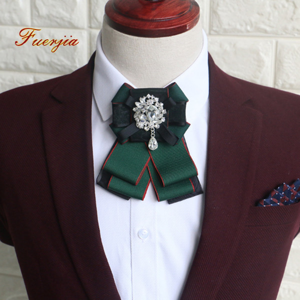 Fuerjia high-grade men and women dress collar collar tie groom Groomsmen bow tie flower wholesale