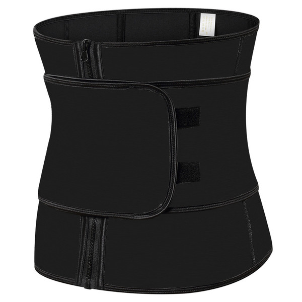 Plus Size Abdominal Belt High Compression Zipper Latex Waist Cincher Corset Underbust Body Sweat Waist Trainer