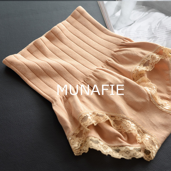 Hot-selling 2017 women munafie shapers seamless high waist abdomen drawing butt-lifting fat burning body shaping panties