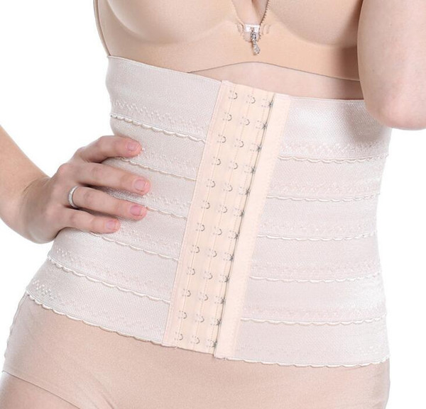 S-3XL Women Postpartum shape Waist Trainer Tummy Slimmer Shapewear Training Corsets Khaki Black